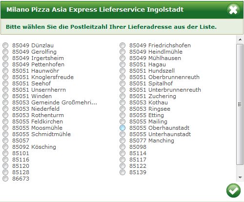 Speisekarte Milano Lieferservice Ingolstadt